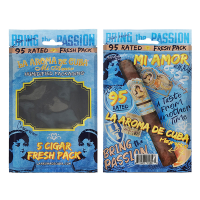 Logotipo personalizado Ziplock Mylar folha de cigarro Saco de embalagem de plástico transparente Gusset lateral para produtos domésticos e charutos