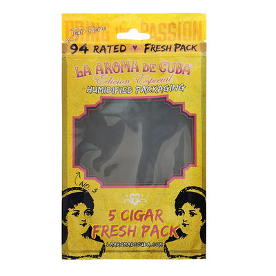 Sacos de Embalagem Ziplock Personalizados para Charutos, Bolsas de Plástico Umidificadas para Charutos com Camada Hidratante ﻿