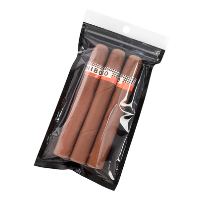 Sacos portáteis de cigarros com fecho de fecho com janela transparente Sistema de humidificação de cigarros Saco humidificado de cigarros e saco de embalagem de cigarros