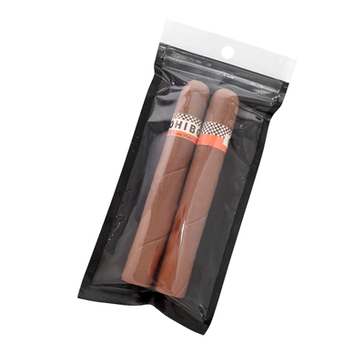 Sacos portáteis de cigarros com fecho de fecho com janela transparente Sistema de humidificação de cigarros Saco humidificado de cigarros e saco de embalagem de cigarros