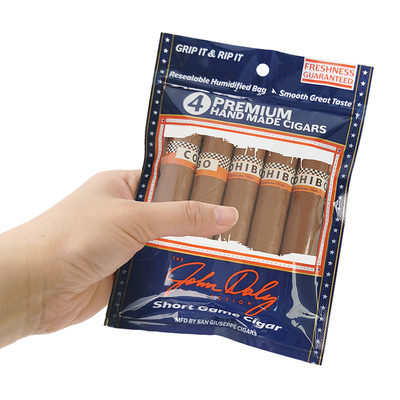 Sacos de charutos de plástico de design personalizado Humidade Sacos de charutos com camada de umidificador