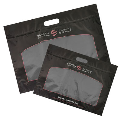 Personalização Impressão Umidade Sacos de charutos Zipper Humidor de charutos Embalagem Viagens Umidade Humidificador Saco