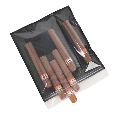 Sacos de bolsa para charutos de plástico à prova de umidade com zíper, design novo, para preservar o frescor e armazenar charutos com umidade, com compartimento separado