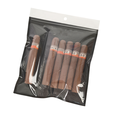 Sacos de bolsa para charutos de plástico à prova de umidade com zíper, design novo, para preservar o frescor e armazenar charutos com umidade, com compartimento separado