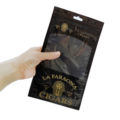 Bolsa de viagem de charuto de couro de luxo personalizado com umidificador portátil de cedro revestido de humidor Saco de controle de umidade Ziplock pouch