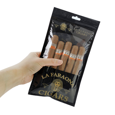 Bolsa de viagem de charuto de couro de luxo personalizado com umidificador portátil de cedro revestido de humidor Saco de controle de umidade Ziplock pouch