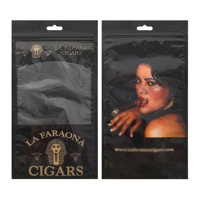Bolsa de viagem de charuto de couro de luxo personalizado com umidificador portátil de cedro revestido de humidor Saco de controle de umidade Ziplock pouch