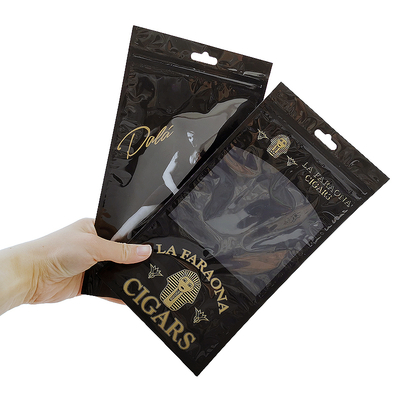 Bolsa de viagem de charuto de couro de luxo personalizado com umidificador portátil de cedro revestido de humidor Saco de controle de umidade Ziplock pouch