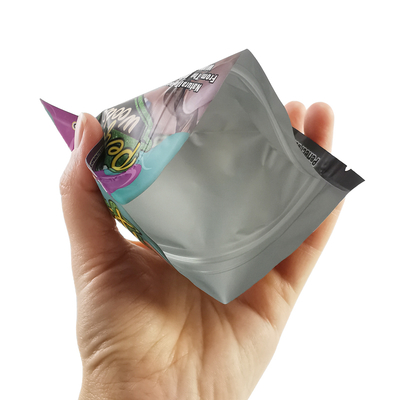 Folha Mylar plástico à prova de odor à prova de humidade de tabaco 30g 50g sacos de embalagem de charutos com entalhe de lágrima