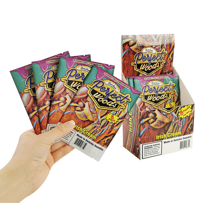 Logotipo Personalizado  Saco de Mylar de Folha Selada a Calor Embalagem de Tabaco para Umidade Zíper Plástico Humidor Sacos Ziplock para Charutos