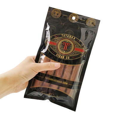 Acessórios para fumar de enrolar à mão em plástico com impressão personalizada Bolsa de viagem para tabaco e charuto personalizada para embalagem