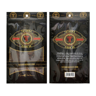 Acessórios para fumar de enrolar à mão em plástico com impressão personalizada Bolsa de viagem para tabaco e charuto personalizada para embalagem
