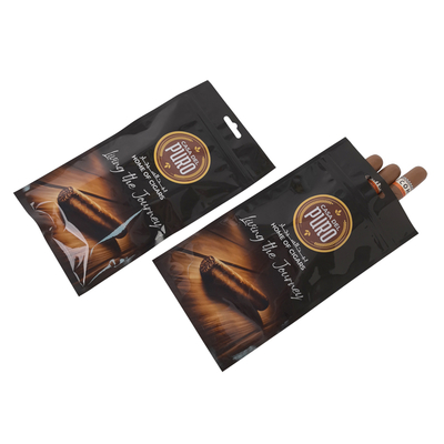 Saco de Embalagem Zip Lock de Charuto de Plástico Impresso Personalizado Com Zíper Saco Mylar para Charuto de Tabaco