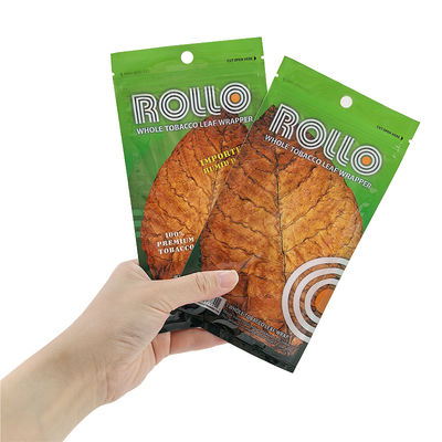 Malote plástico Resealable do humidificador do charuto com furo do punho de janela