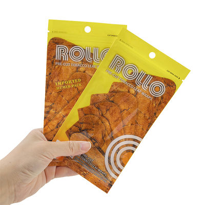 Malote plástico Resealable do humidificador do charuto com furo do punho de janela