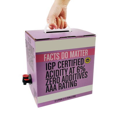 Saco de Bebida Transparente de Alumínio Personalizado 5L para Embalagem de Suco, Bolsa para Bebida e Vinho em Caixa