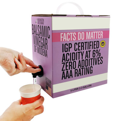 Saco de Bebida Transparente de Alumínio Personalizado 5L para Embalagem de Suco, Bolsa para Bebida e Vinho em Caixa