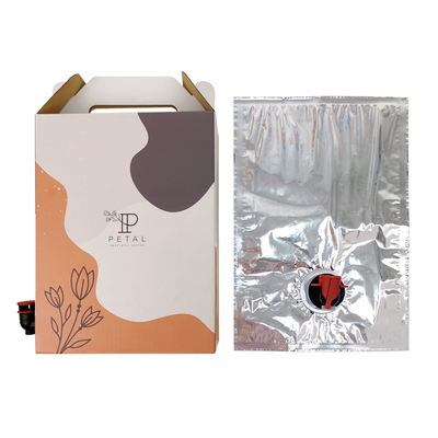 1L/2L/3L Caixa de café personalizada Caixa de café descartável em caixa com dispensador de válvula