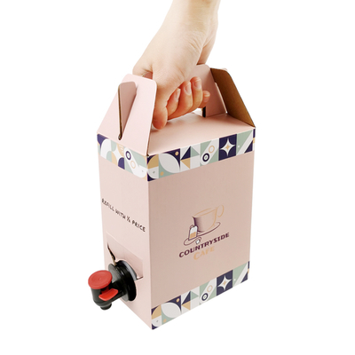 2L 3L 5L cartão de papel descartável embalagem de café refrigerado caixa de sumo caixa de distribuição saco em caixa saco asséptico