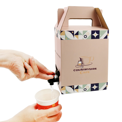 2L 3L 5L cartão de papel descartável embalagem de café refrigerado caixa de sumo caixa de distribuição saco em caixa saco asséptico