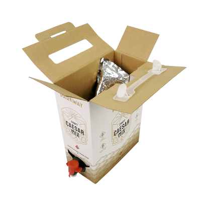1L 1.5L 2L 3L 5L 96OZ BIB BAG Saco descartável em caixa CháSucos de café para ir Caixa de papel embalagem com dispensador