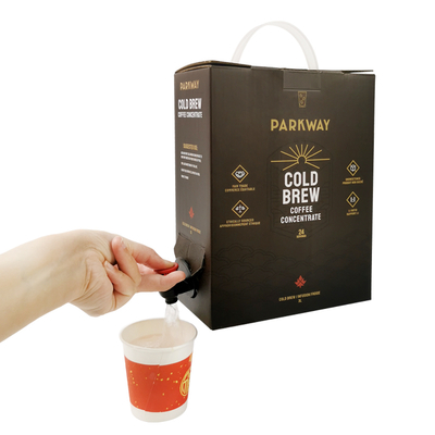 Saco de bib de alumínio personalizado de 3L em sacos de caixa com torneira do dispensador para suco líquido, vinho, café, azeite de oliva Sacos de embalagem com torneira do bib