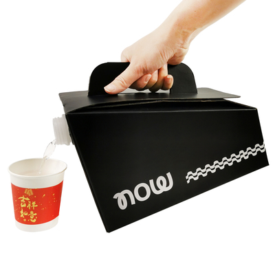 Impressão de logotipo personalizado 1L 2L 3L 5L 10L Saco BIB descartável para café, bebida, vinho, com dispensador, para viagem, para levar, saco asséptico em caixa
