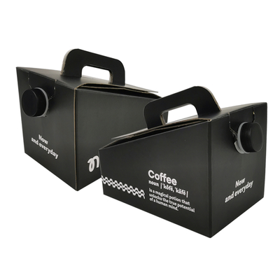 Impressão de logotipo personalizado 1L 2L 3L 5L 10L Saco BIB descartável para café, bebida, vinho, com dispensador, para viagem, para levar, saco asséptico em caixa