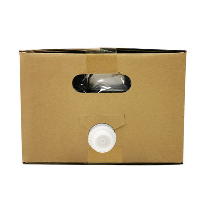 Saco em Caixa de 5L 10L 20L, Transparente, de Grau Alimentício, para Embalagem Asséptica de Vinho e Suco, com Torneira e Recipiente de Cartão BIB (Bag in Box)