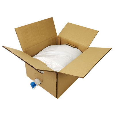 Saco em Caixa de 5L 10L 20L, Transparente, de Grau Alimentício, para Embalagem Asséptica de Vinho e Suco, com Torneira e Recipiente de Cartão BIB (Bag in Box)