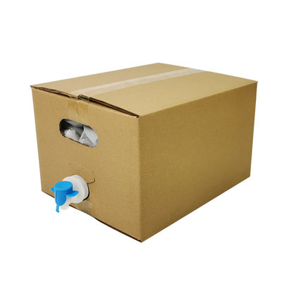 Saco em Caixa de 5L 10L 20L, Transparente, de Grau Alimentício, para Embalagem Asséptica de Vinho e Suco, com Torneira e Recipiente de Cartão BIB (Bag in Box)