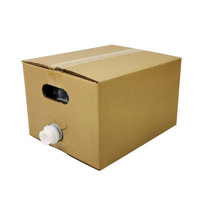 Saco em Caixa de 5L 10L 20L, Transparente, de Grau Alimentício, para Embalagem Asséptica de Vinho e Suco, com Torneira e Recipiente de Cartão BIB (Bag in Box)