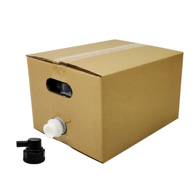 Saco em Caixa de 5L 10L 20L, Transparente, de Grau Alimentício, para Embalagem Asséptica de Vinho e Suco, com Torneira e Recipiente de Cartão BIB (Bag in Box)
