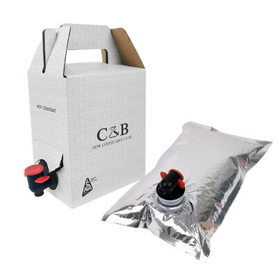 Saco de distribuição fácil em caixa com cachimbo e sem alça para embalagens versáteis