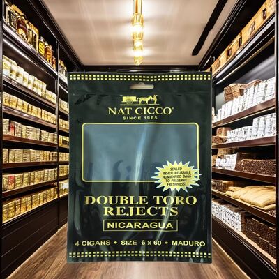 Sacos Plásticos com Fecho de Correr para Umidificação de Charutos Finos, Espessura de 0,09mm, Vedação Durável para Frescor Duradouro