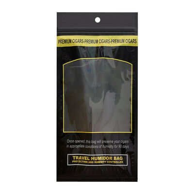 Sacos de humidor de charutos médios concebidos com fecho de fecho feito de material de 009 mm que fornecem solução de armazenamento para manter o charuto e a frescura
