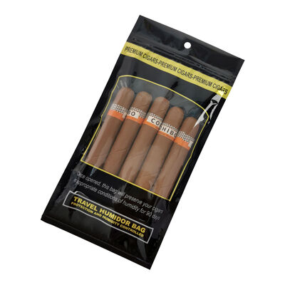 Sacos de humidor de charutos médios concebidos com fecho de fecho feito de material de 009 mm que fornecem solução de armazenamento para manter o charuto e a frescura