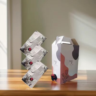 Sacos BIB personalizados em caixa com bico de torneira, ideais para embalar vinho, sumo, óleo e outros produtos líquidos