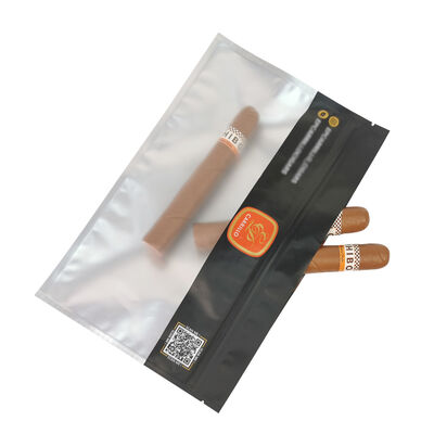 Sacos para umidificador de charutos em material PE MOPP, sacos plásticos com zíper para umidificação de charutos, sacos duráveis para controle de umidade