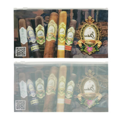 Pequenas bolsas plásticas para charutos, bolsas plásticas com zíper umidificadoras para charutos, projetadas para retenção de umidade e fácil acesso resselável