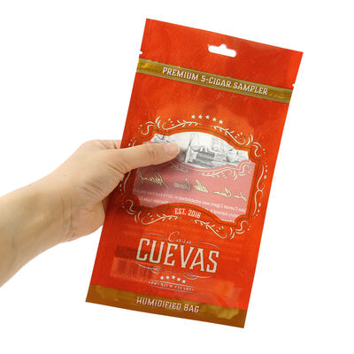 Sacos de cigarros personalizados em TPU e PE de qualidade alimentar Sacos de embalagem à prova de vazamento personalizados concebidos para transporte e armazenamento seguros de charutos