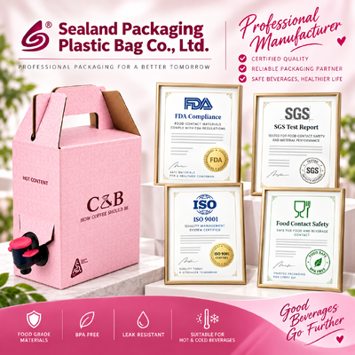 Customized Bag In Box Featuring Accessories Tap Spout Capacity Options 5L 10L 20L 25L 220L Designed for Liquid Dispensing