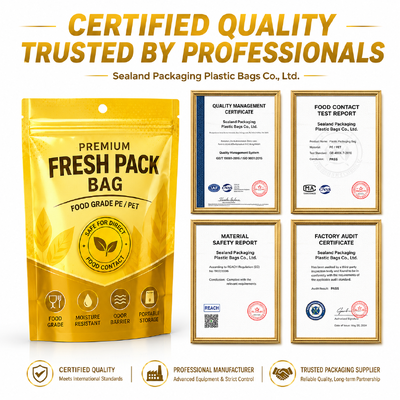 Custom Color cigar bags custom crafted from OPP LDPE laminated material ensuring durability and freshness preservation
