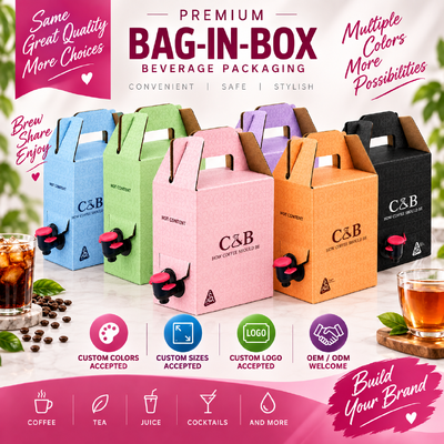 Saco em Caixa certificado ISO, design retangular em plástico, adequado para embalar líquidos nos setores de alimentos, bebidas e químicos