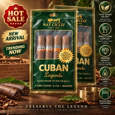 Tear resistant and puncture resistant Cigar Humidor Bags capable of storing 5 cigars offering protection against damage