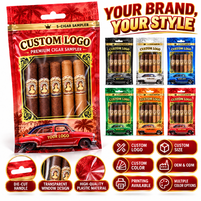 cigar packaging bag in various thicknesses tailored to customer request ensuring optimal protection during transport