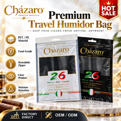 Cigarros hidratantes sacos de plástico com fecho de cigarro sacos de humidor de cigarro 5 a 20 cigarros design de fecho de cigarro ideal para preservar o frescor e aroma