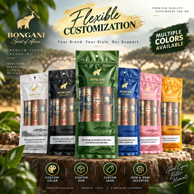 Sacos de humidor de charutos de tamanho pequeno com folha de humidade no interior adequados para armazenar 5 charutos Manter condições ideais