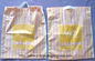 Customized White Plastic Drawstring Bags / Ribbon Drawstring Poly Bags