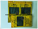 Amarelo portátil OPP/zíper do LDPE saco hidratando do charuto com humidificador e janela